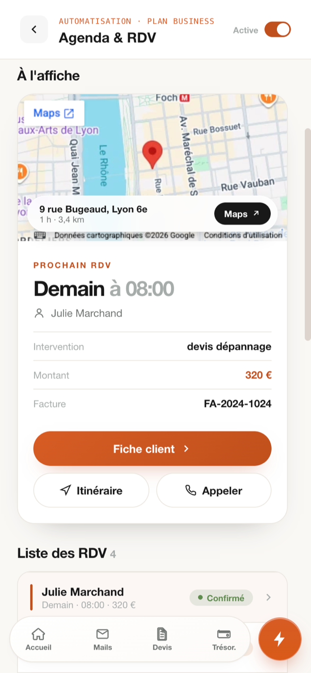 Prochain rendez-vous et liste des interventions organisés par Talos